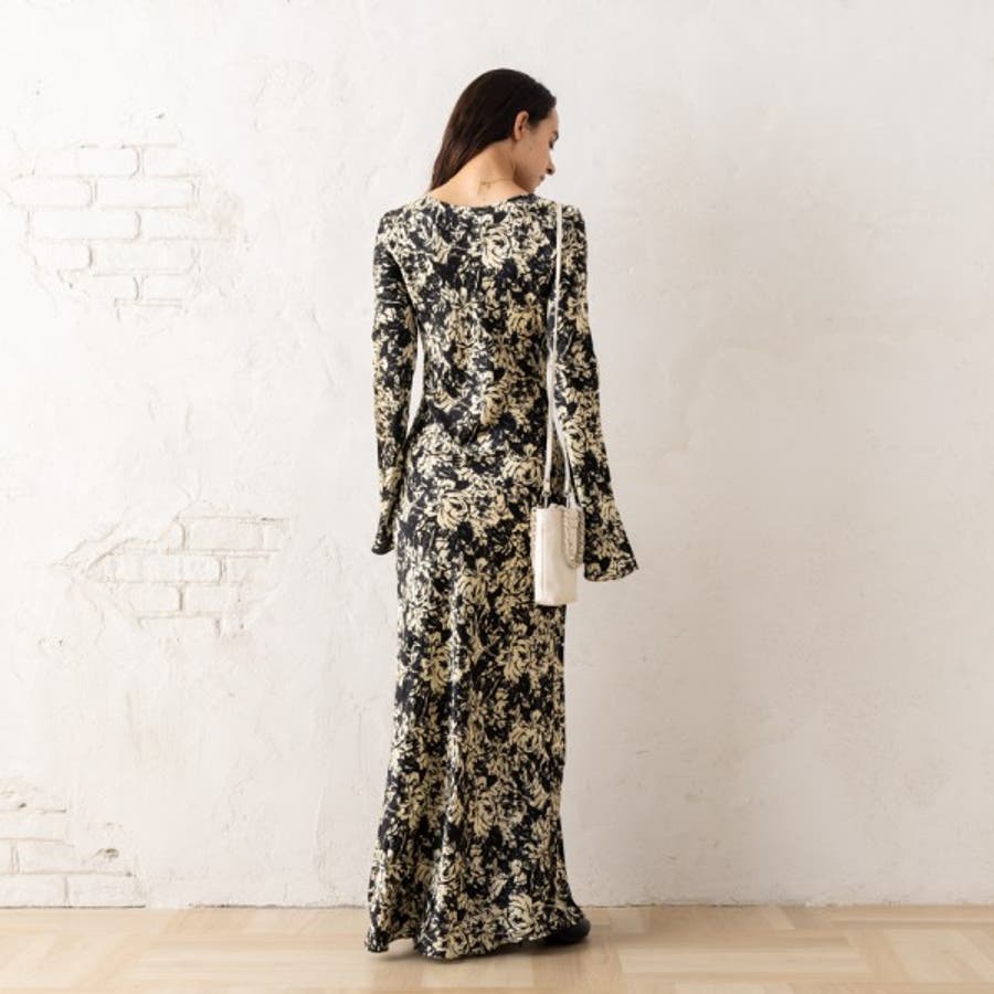 ガニー ワンピース ブラック レディース GANNI F9200 302[品番