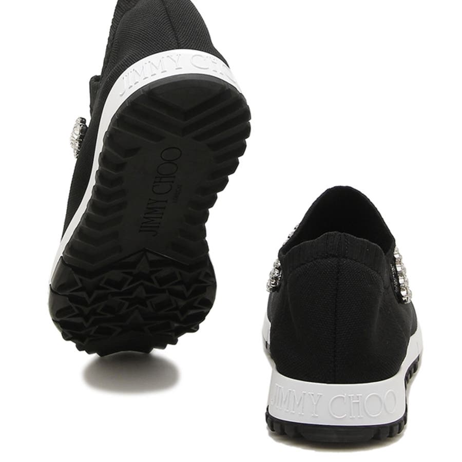 JIMMY CHOO ビジュー付き黒スニーカー　37 24cm JIMMY CHOO ビジュー付き黒スニーカー 37 24cm JIMMY CHOO