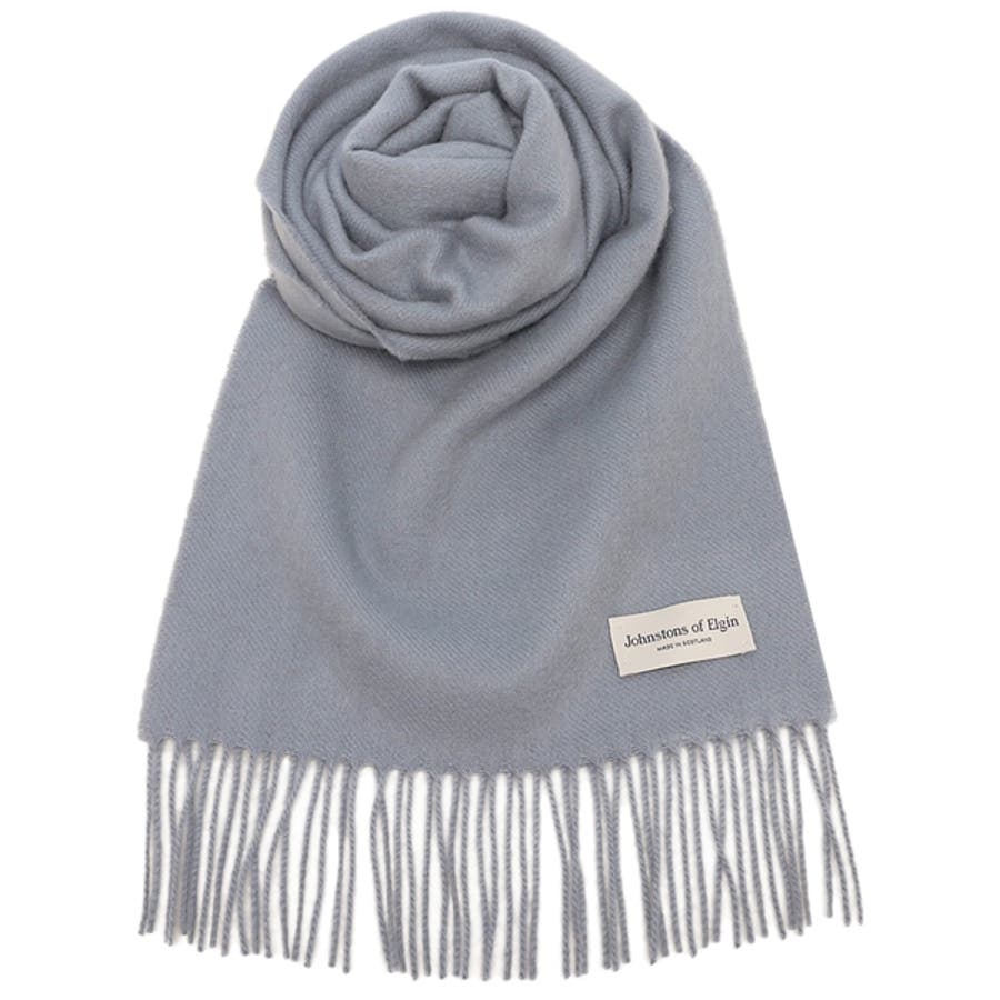 ジョンストンズ マフラー ブルー[品番：AXEB0029636]｜AXES（アクセス