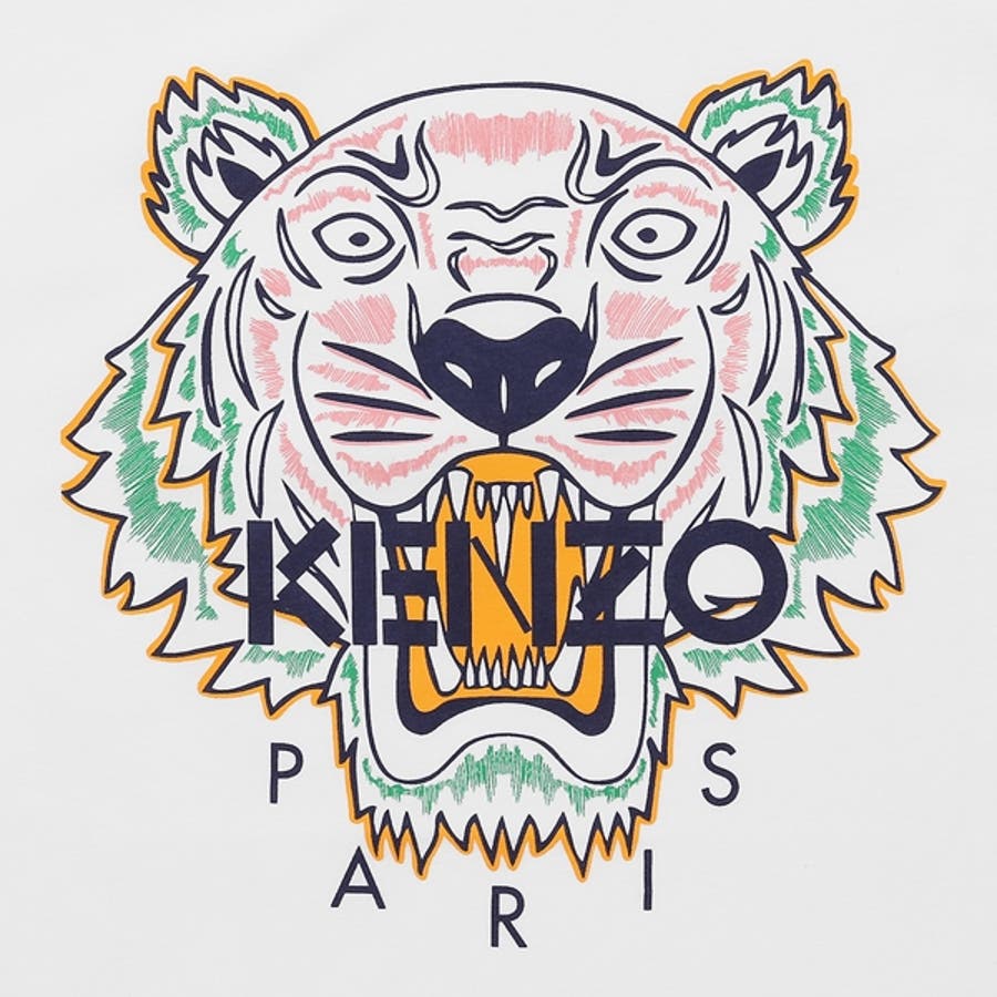 KENZO タイガー ロゴ ミニワンピースドレス Tシャツ XS KENZO タイガー ロゴ ミニワンピースドレス Tシャツ XS