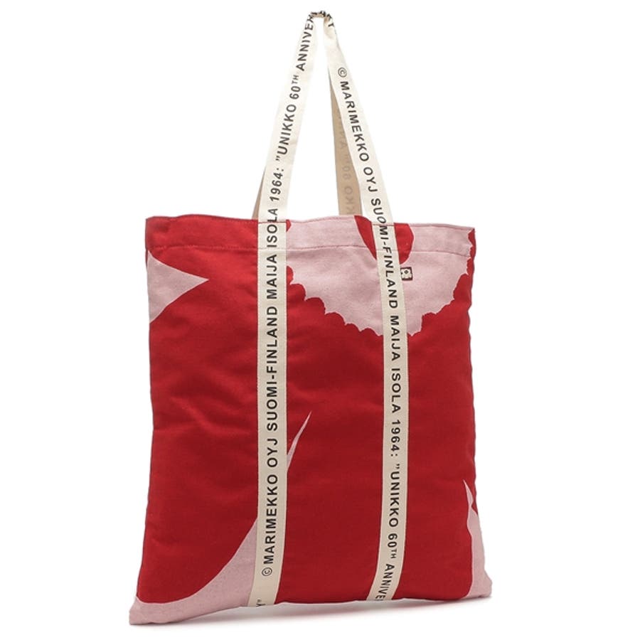 marimekko ウニッコ トートバッグ 赤 ママバッグ