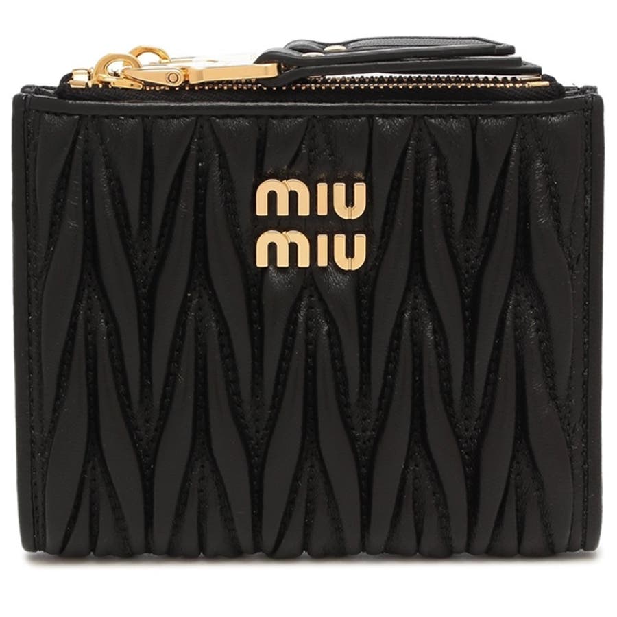 miu miu 二つ折り財布 Amazon.co.jp: (ミュウ ミュウ) MIU MIU 二つ折り財布 MATELASSE