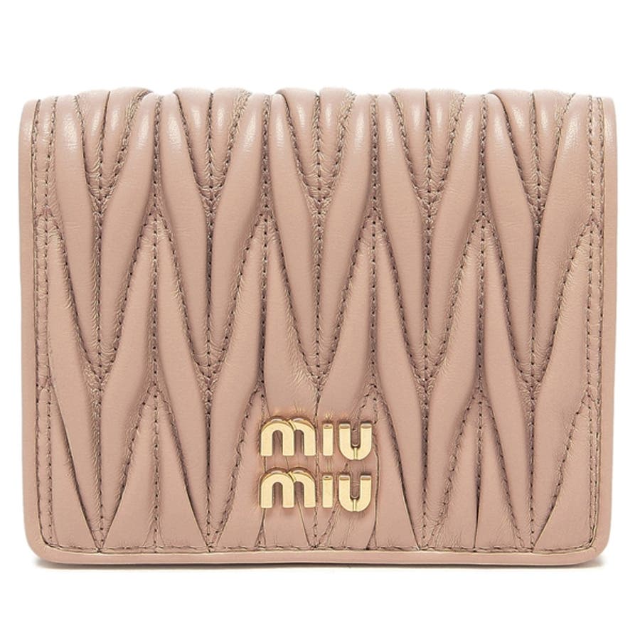 ☆【MIU MIU】☆ミュウミュウ マトラッセ レザー二つ折り財布