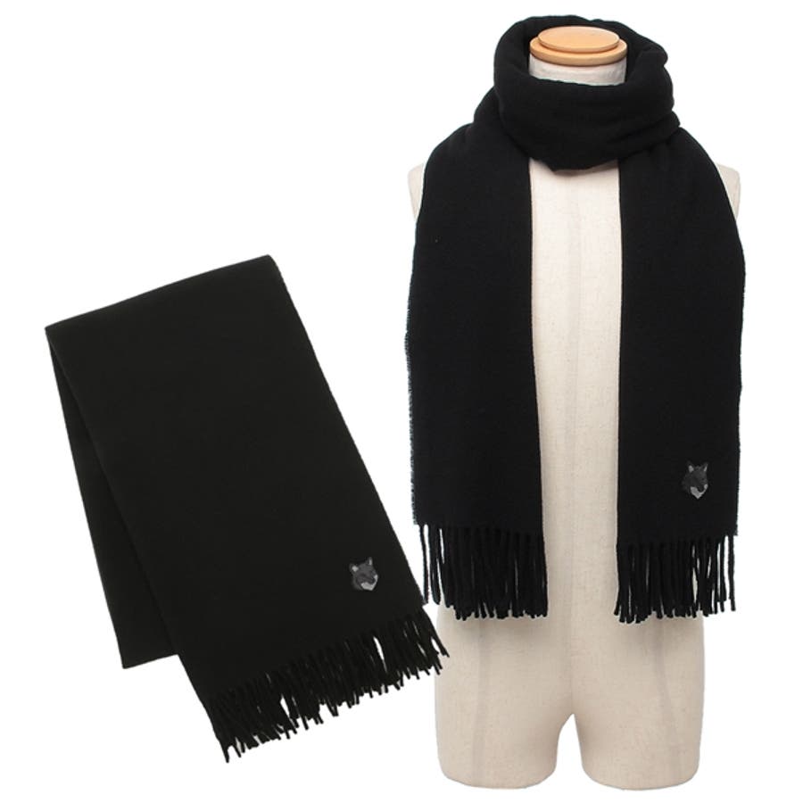 メゾンキツネ マフラー フリンジ付き[品番：AXEB0034378]｜AXES