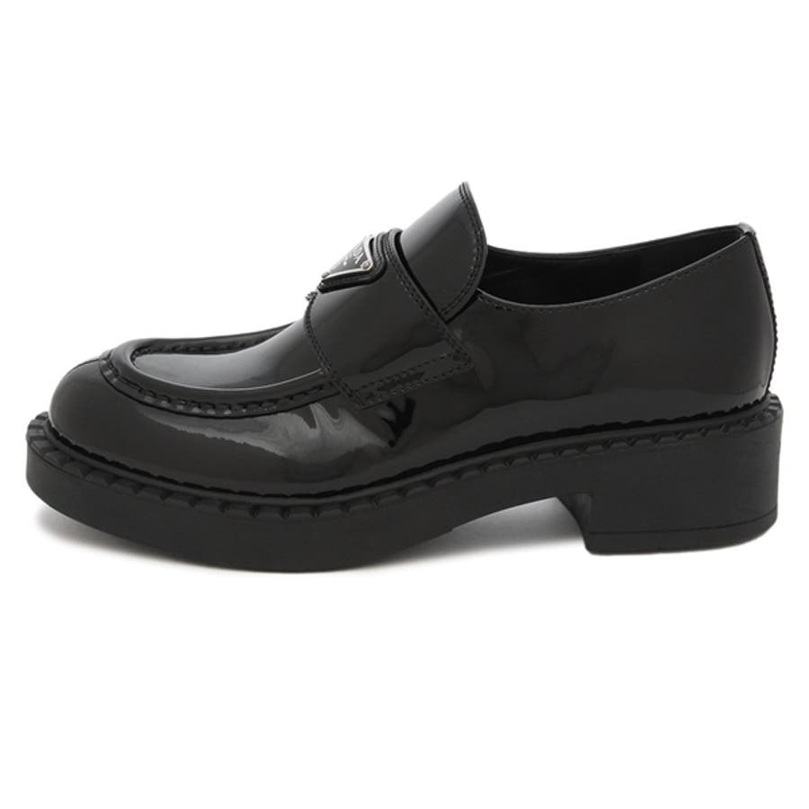 PRADA】プラダ モノリス ブラッシュドレザー ローファー (PRADA