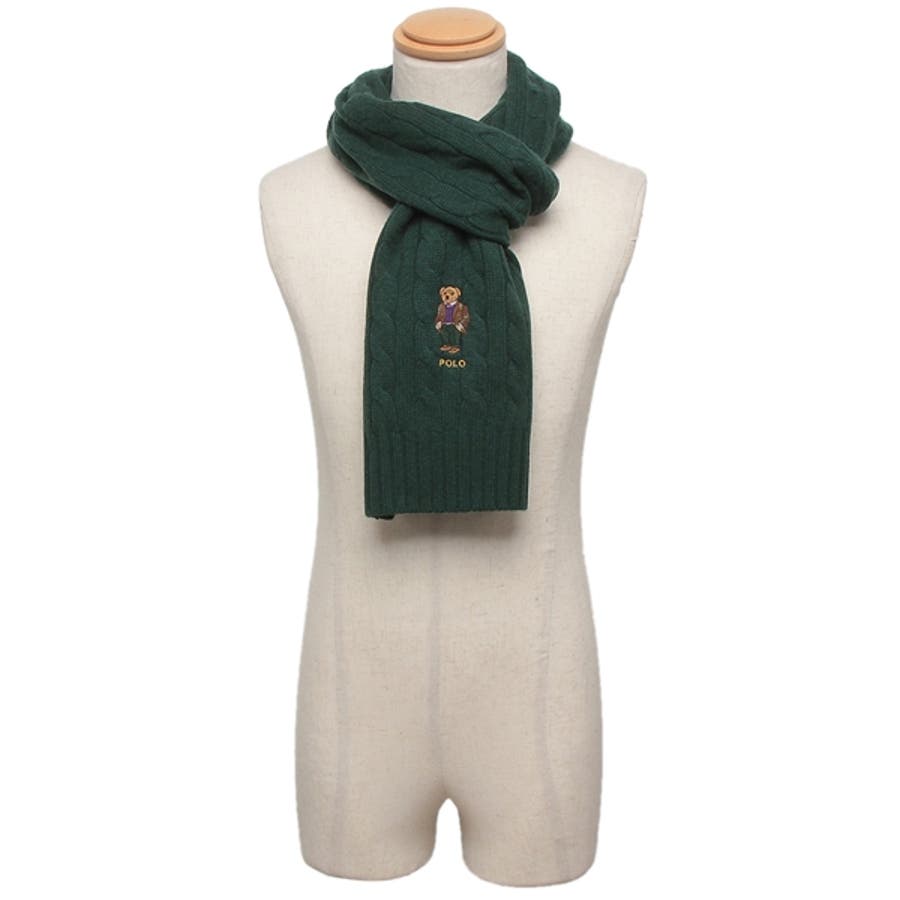 ポロラルフローレン マフラー グリーン[品番：AXEB0029712]｜AXES