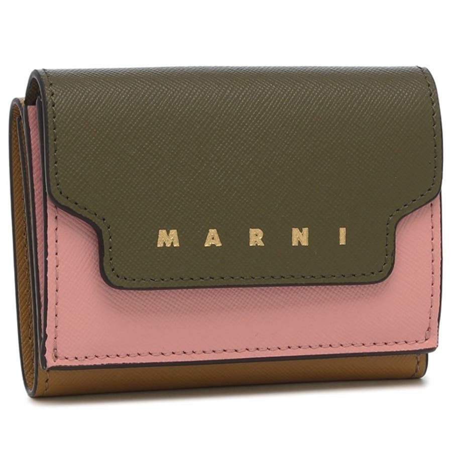 マルニ 三つ折り財布 ピンク[品番：AXEB0037958]｜AXES（アクセス）の