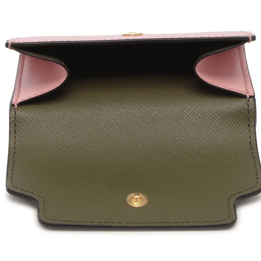 MARNI 三つ折り財布 ブラック/ピンク マルニ 三つ折り財布 ピンク[品番：AXEB0037958]｜AXES