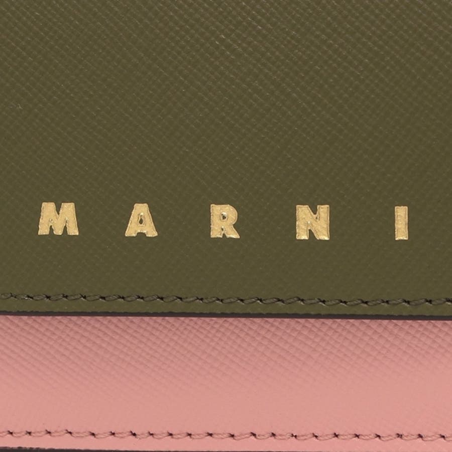 マルニ 三つ折り財布 ピンク[品番：AXEB0037958]｜AXES