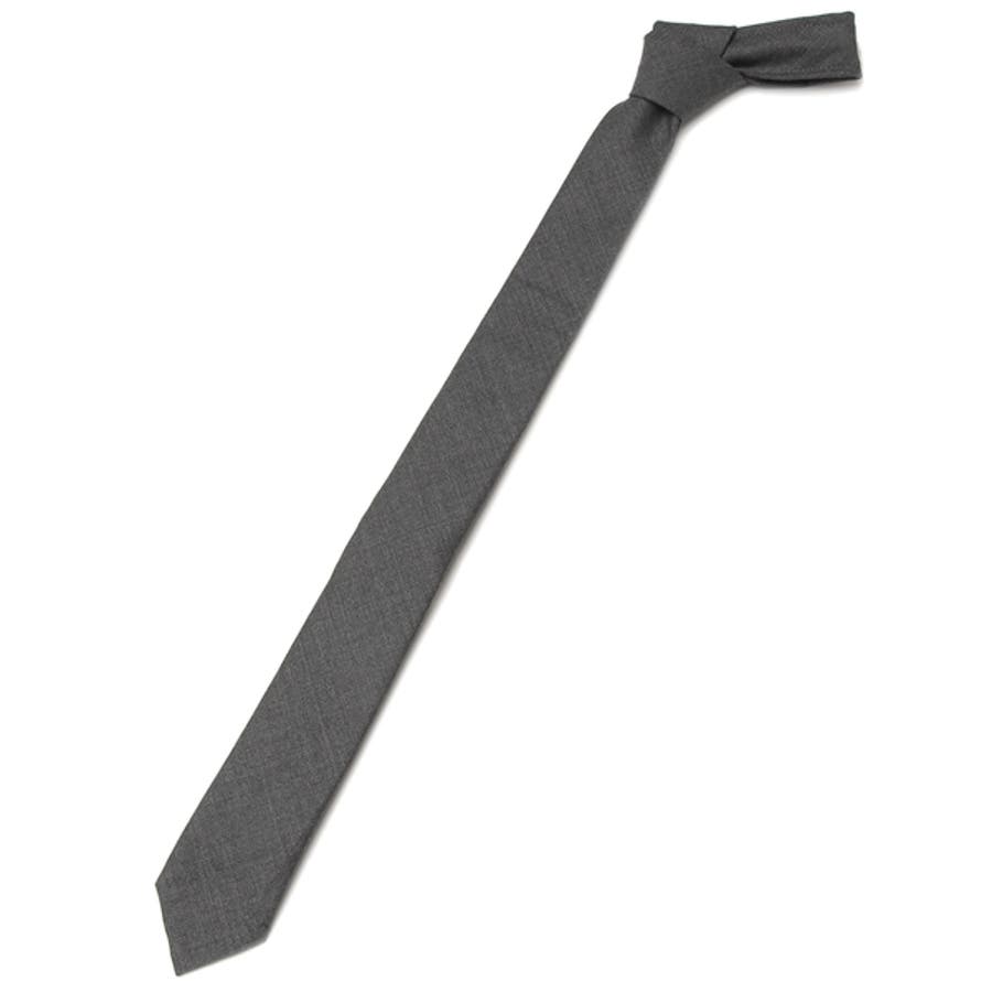 【美品】THOM BROWNE トムブラウン　ネクタイ　ヘリンボーン　グレー THOM BROWNE. トムブラウン ネクタイ【剣先幅:5.5cm】 メンズ