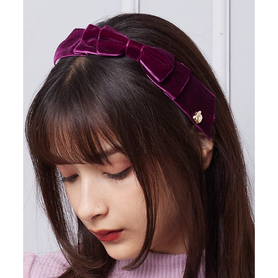 りんごチャームカチューシャ[品番：IGAW0002267]｜axes femme
