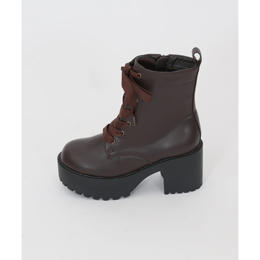 レースアップミドルブーツ[品番：IGAW0004233]｜axes femme