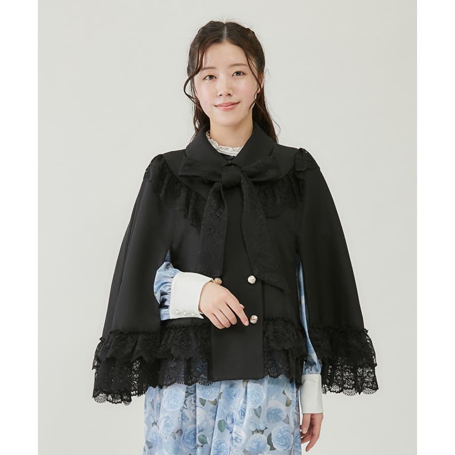 リボン付レースフリルコート | outlet | axes femme online shop