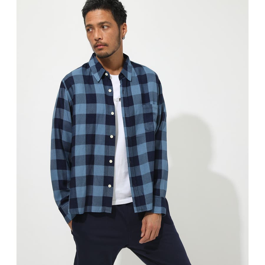 オーバーサイズドブロックチェックシャツ[品番：AZLW0015248]｜AZUL BY