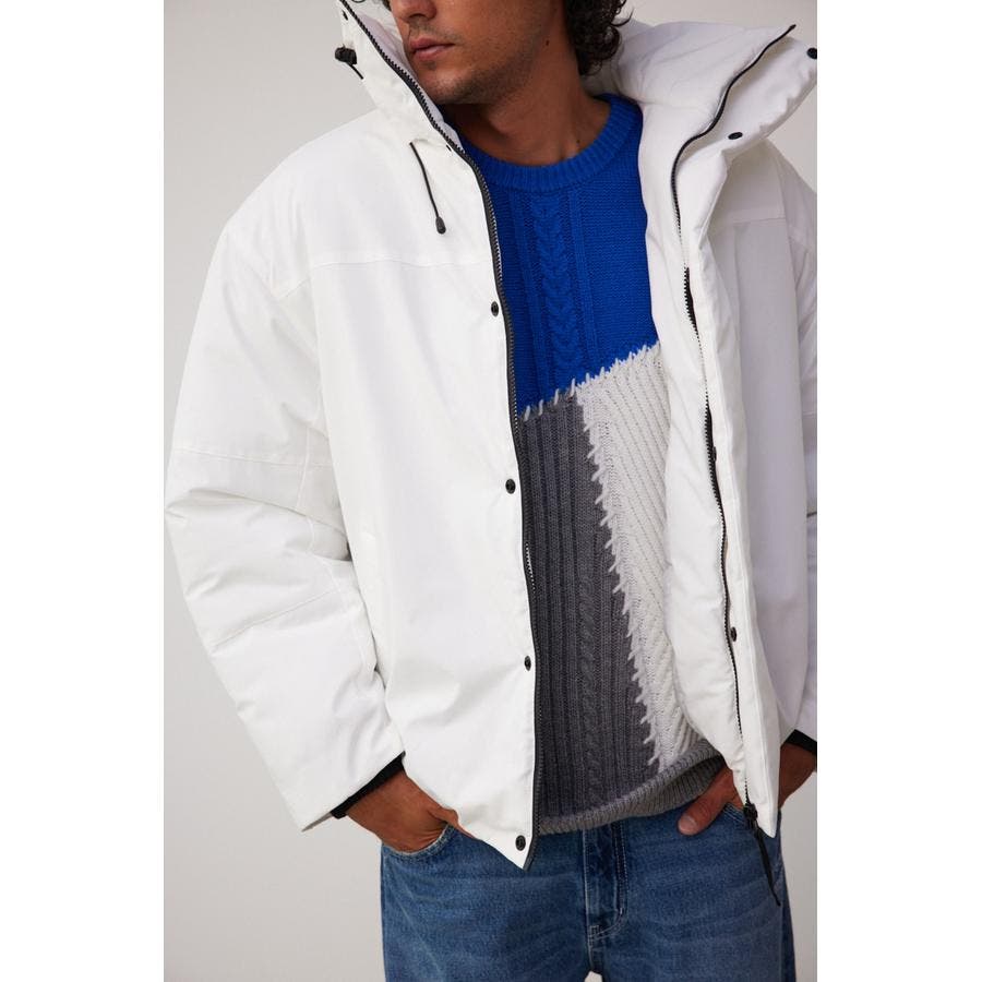 中古　AZUL by moussy ダウンジャケット ジャケット アウター ブラック 黒 中綿 ブルゾン ダウン　メンズ
