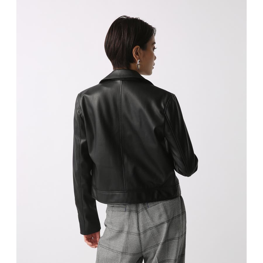 合皮ダブルライダースジャケット[品番：AZLW0012629]｜AZUL BY MOUSSY