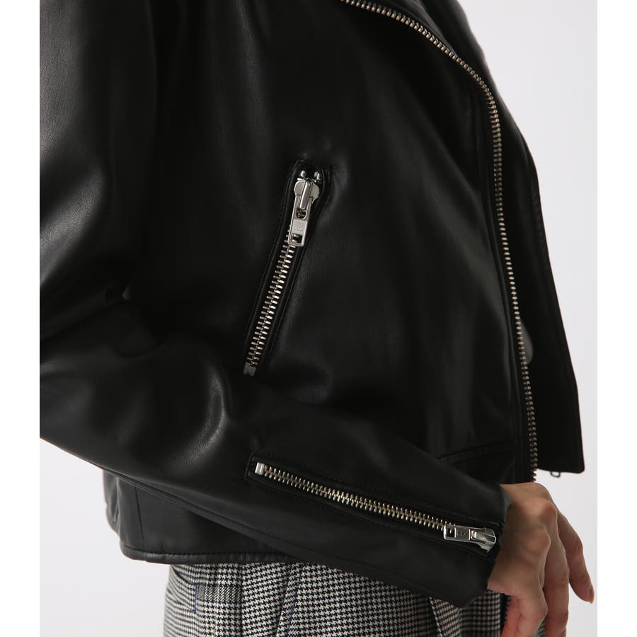 合皮ダブルライダースジャケット[品番：AZLW0012629]｜AZUL BY MOUSSY