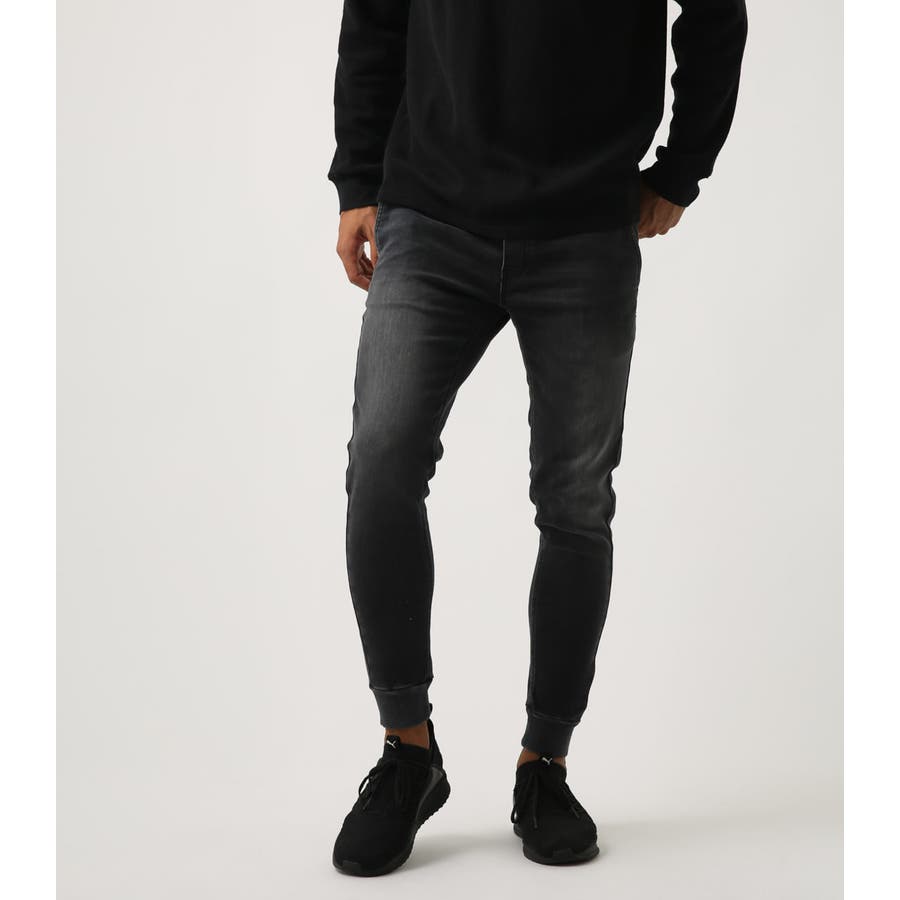 売上実績no 1 アズールバイマウジー デニム ジョガーパンツ メンズ M 新品 スウェット サルエルパンツ Alrc Asia