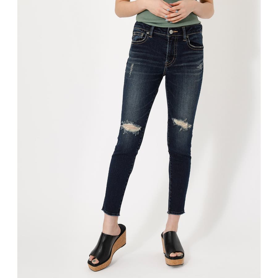 CRASH DENIM SKINNY[品番：AZLW0017090]｜AZUL BY MOUSSY （アズールバイマウジー）のレディースファッション通販｜SHOPLIST（ショップリスト）