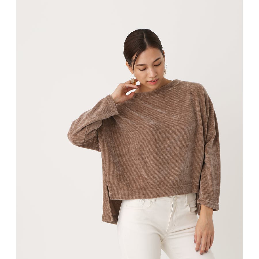 VELOR YARN LOOSE TOPS/ベロアヤーンルーズトップス[品番