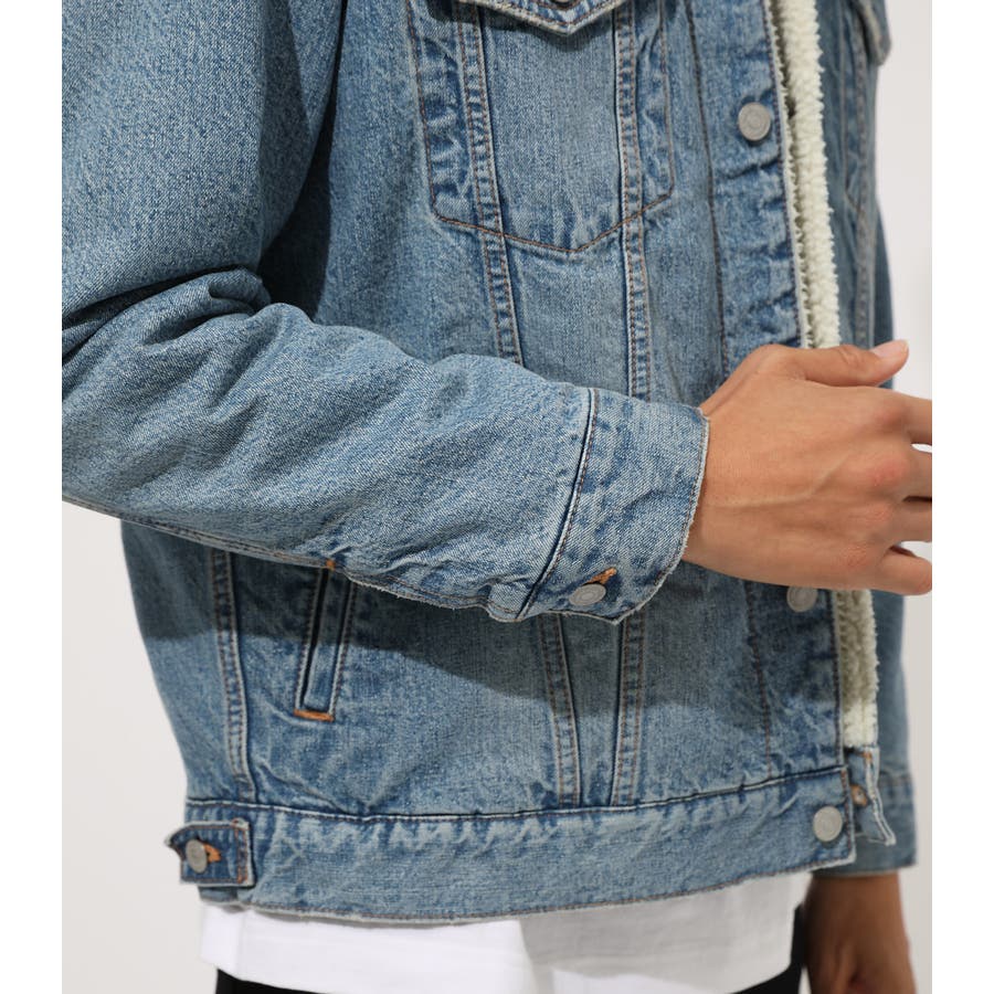 Boa Denim Jacket ボアデニムジャケット 品番 Azlw Azul By Moussy アズールバイマウジーメンズ のメンズファッション通販 Shoplist ショップリスト