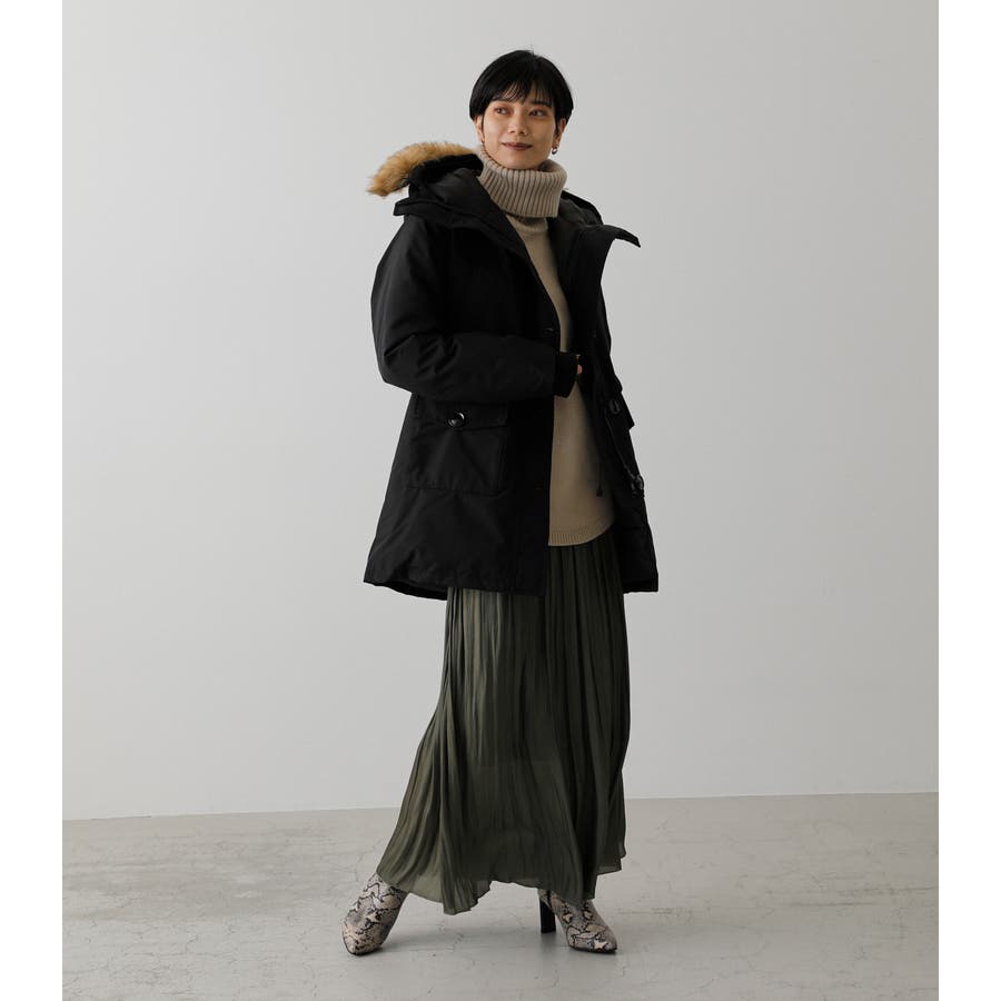 BLACK by moussy - 秋に活躍！ガウン グレー 裏地ボーダー