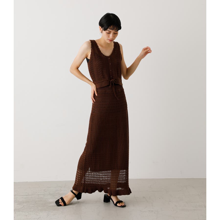 CROCHET LONG SKIRT/クロシェットロングスカート[品番