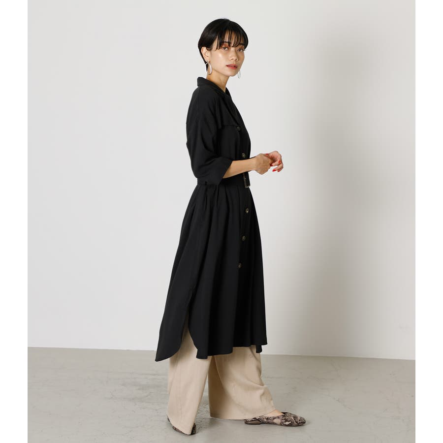 TRENCH LONG SHIRT GOWN/トレンチロングシャツガウン[品番