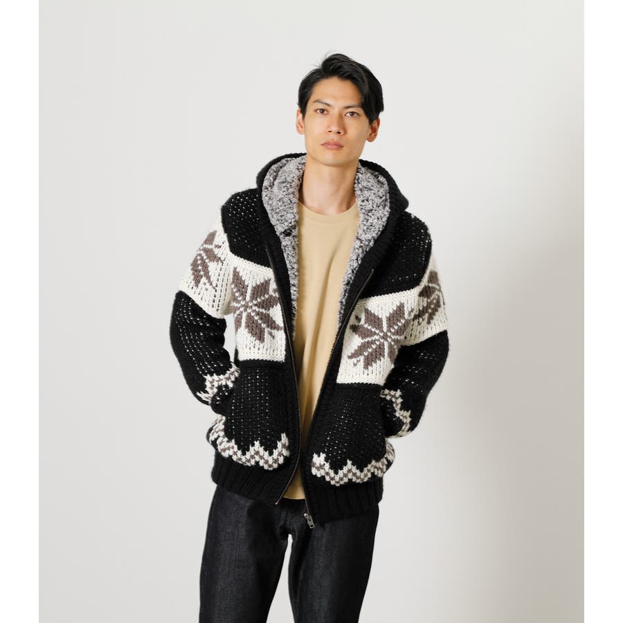 COWICHAN HOODIE KNIT/カウチンフーディニット[品番：AZLW0018010