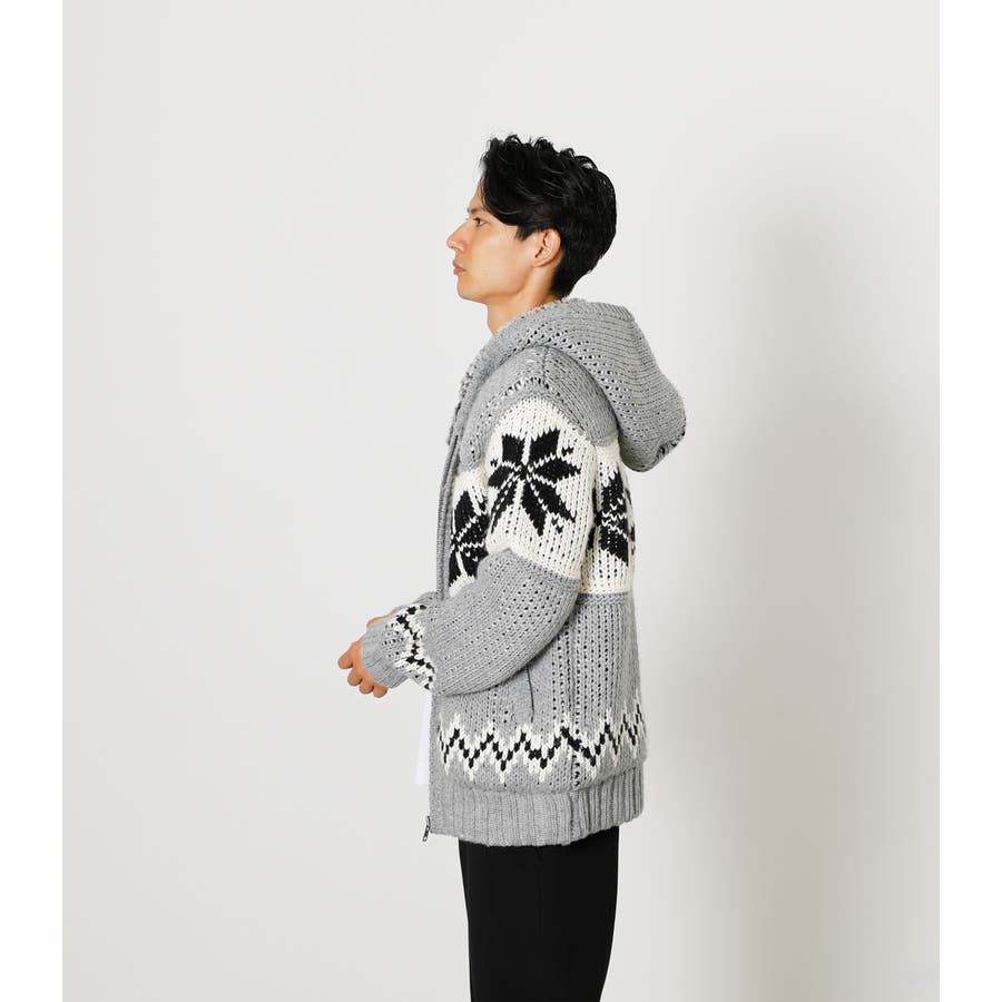 COWICHAN HOODIE KNIT/カウチンフーディニット[品番：AZLW0018010