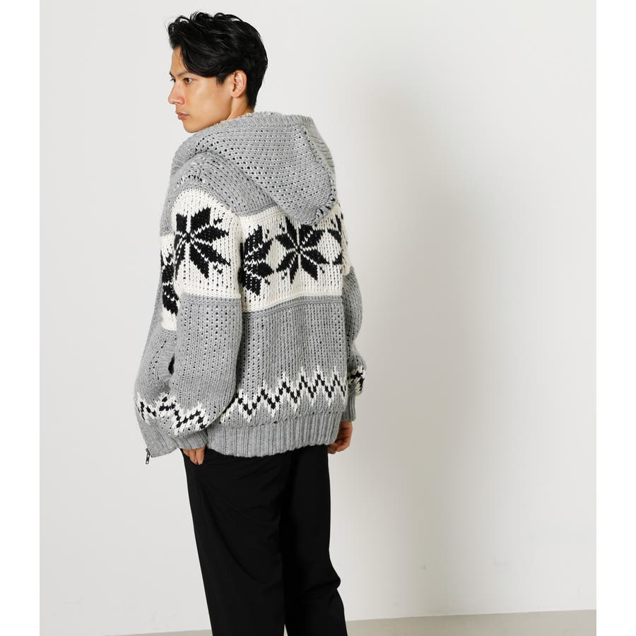 COWICHAN HOODIE KNIT/カウチンフーディニット[品番：AZLW0018010