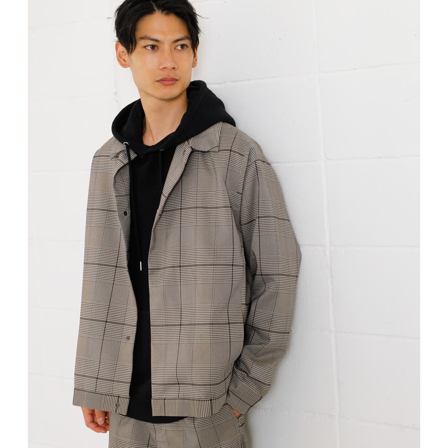 GLENCHECK COACH JACKET/グレンチェックコーチジャケット 
