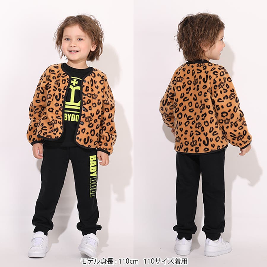 ヒョウ柄フリースジャケット 7653K[品番：BYDK0005684]｜BABYDOLL（ベビードール）のキッズ ファッション通販｜SHOPLIST（ショップリスト）