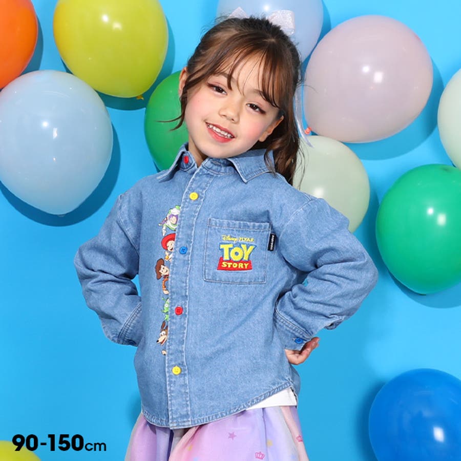 親子お揃い ディズニー トイ・ストーリー 刺繍シャツ 9617K[品番：BYDK0006810]｜BABYDOLL（ベビードール ）のキッズファッション通販｜SHOPLIST（ショップリスト）