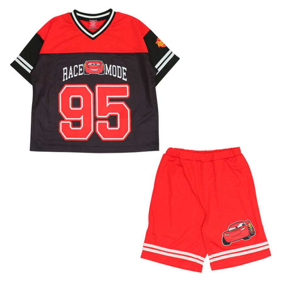 円高還元 ディズニー 0462K セットアップ Tシャツ&ハーフパンツ カーズ 90（85～94cm）