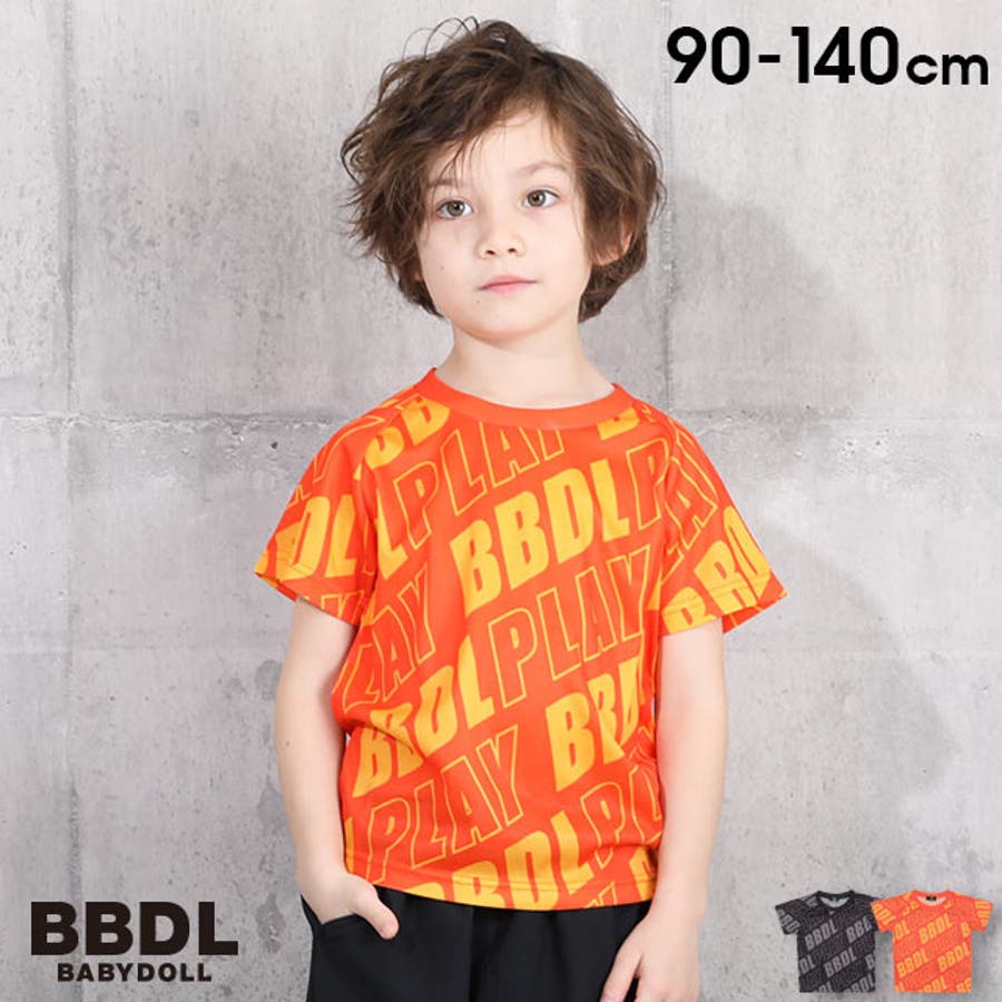 ブラック】BBDL 斜め総柄 Tシャツ[品番：BYDK0003931]｜BABYDOLL