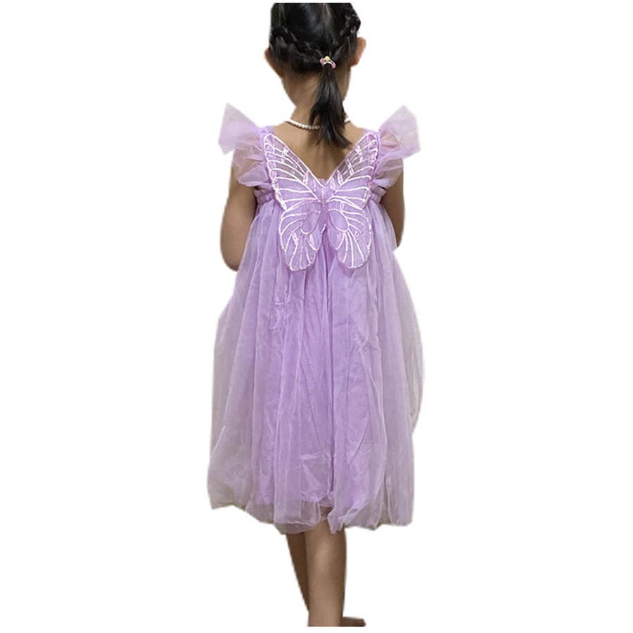 ベビー キッズ チュールドレス チョウ ybbdress5099[品番