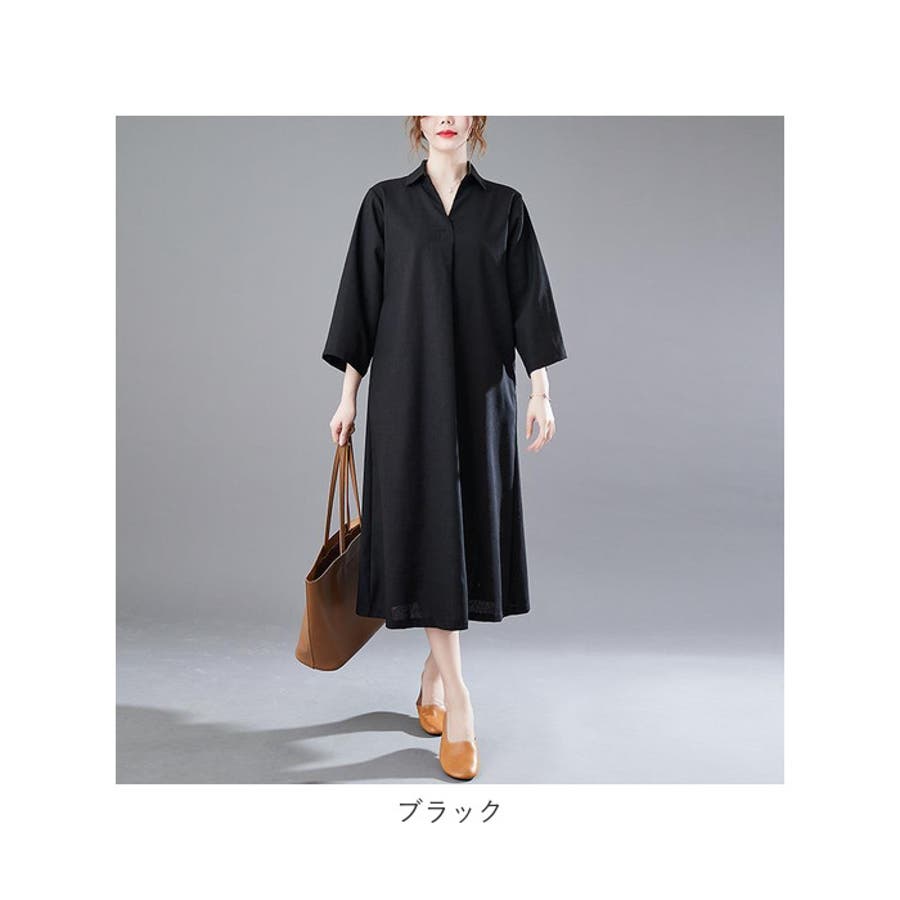 シャツワンピース ロングシャツワンピース 大きいサイズ lysy103