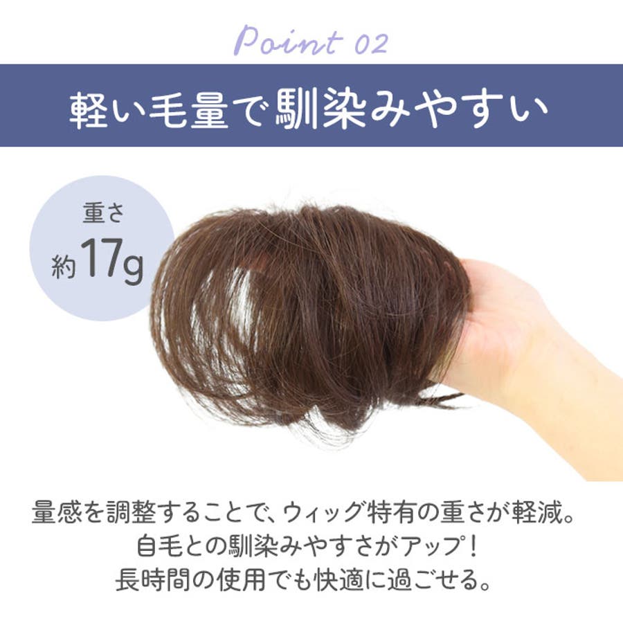 プリシラ 白髪かくしウィッグ つむじタイプ ST-004[品番：BCYW0025639