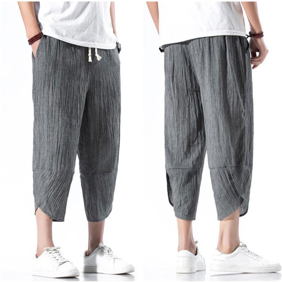 【保証書付】 サルエルパンツ メンズ リネンパンツ lypa225[品番：BCYW0029270 パンツ