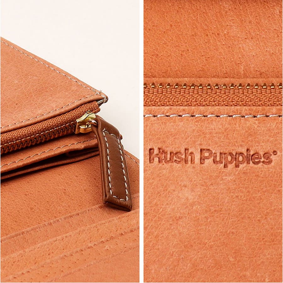 Hush Puppies ハッシュパピー リアルレザー バイカラー 長財布