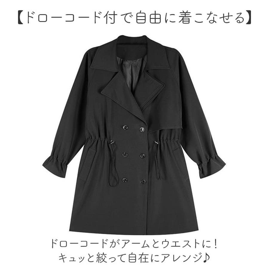 【売れ筋】 トレンチコート レディース コート スプリングコート[品番 ジャケット・アウター