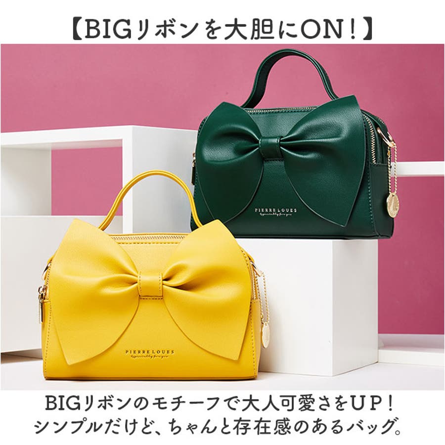 c.u.l ハンドバッグ リボンデザイン ミニボストンバッグ