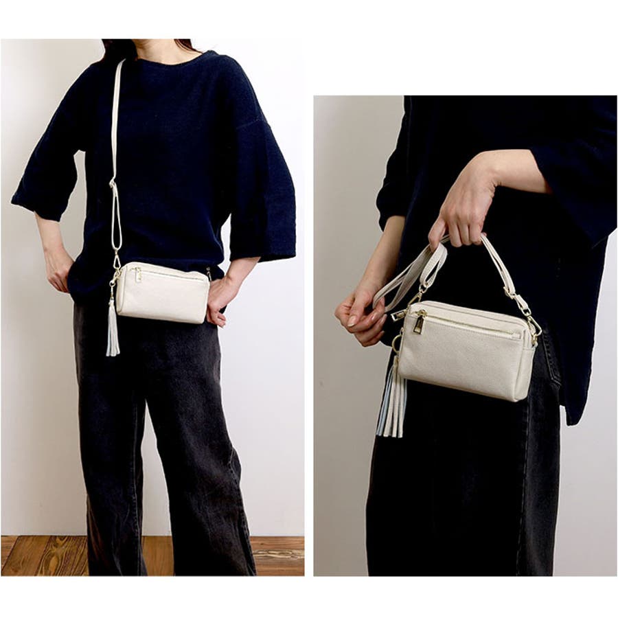 COOCO シュリンクレザー 横型ミニショルダーバッグ[品番：BCYW0033479]｜BACKYARD FAMILY（バック ヤードファミリー）のレディースファッション通販｜SHOPLIST（ショップリスト）