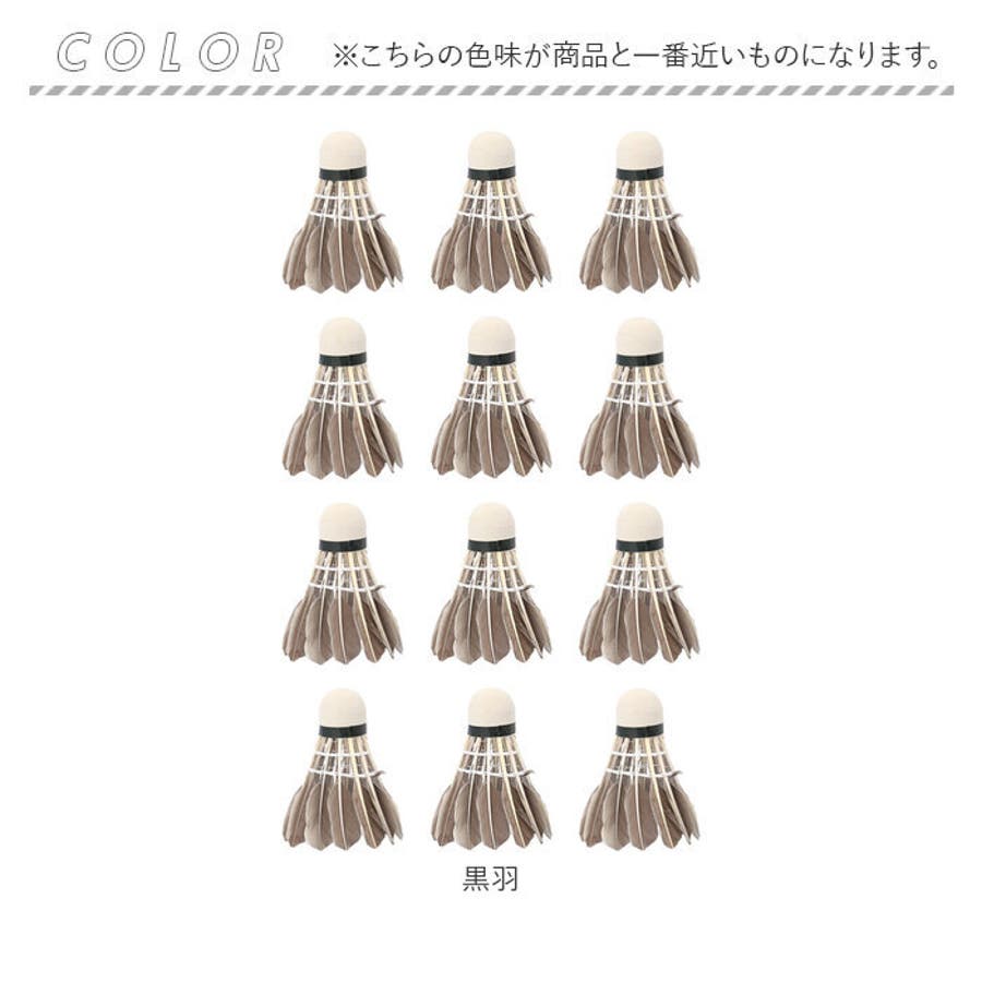 バドミントンシャトル フェザーシャトル 12個セット[品番：BCYW0035002