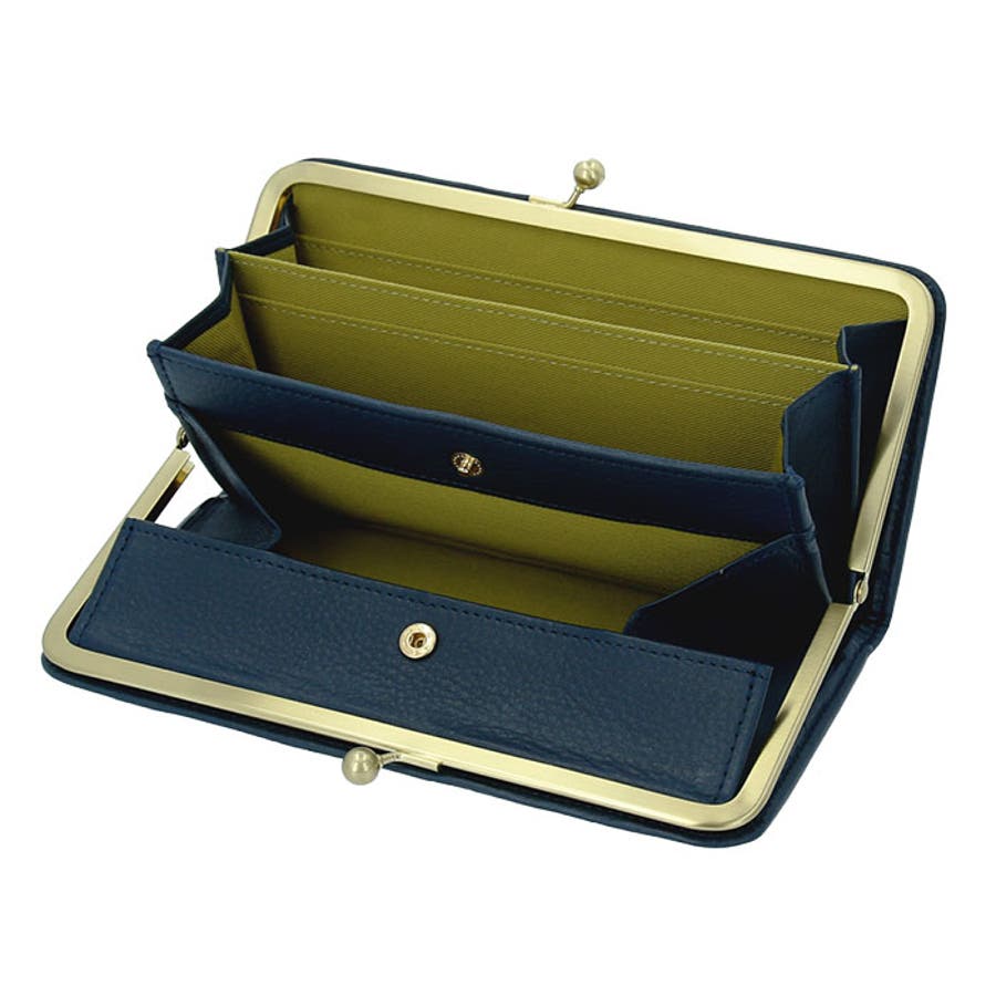 【新品】un signet カウレザー ドット柄 長財布 可愛い★ 財布 レディース 長財布 ブランド 通販 un signet アンシグネ がま口