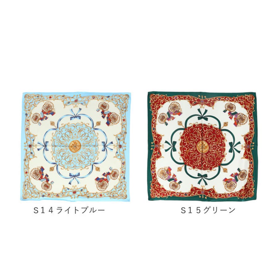 サテンスカーフ シルク100% scarf55050[品番：BCYW0008965
