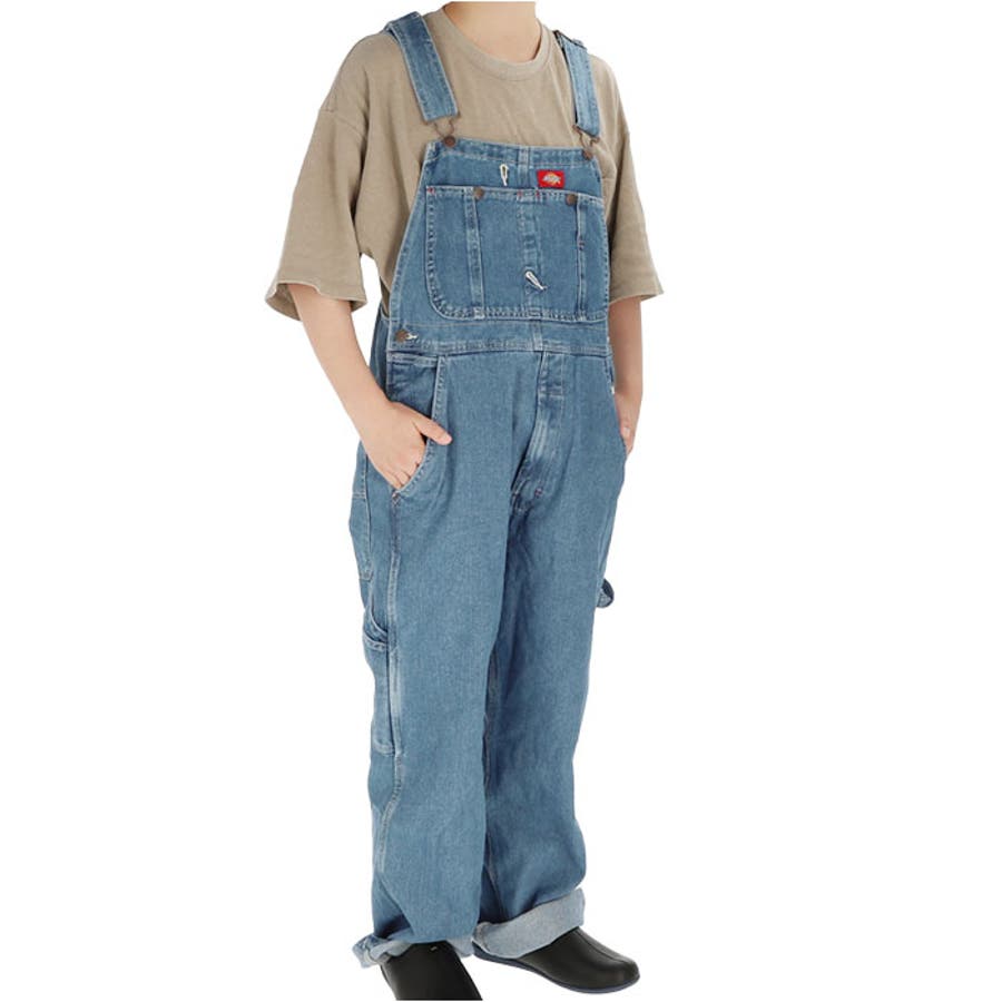 W34xL30】Dickies ディッキーズ INDIGO BIB OVERALL 8396[品番