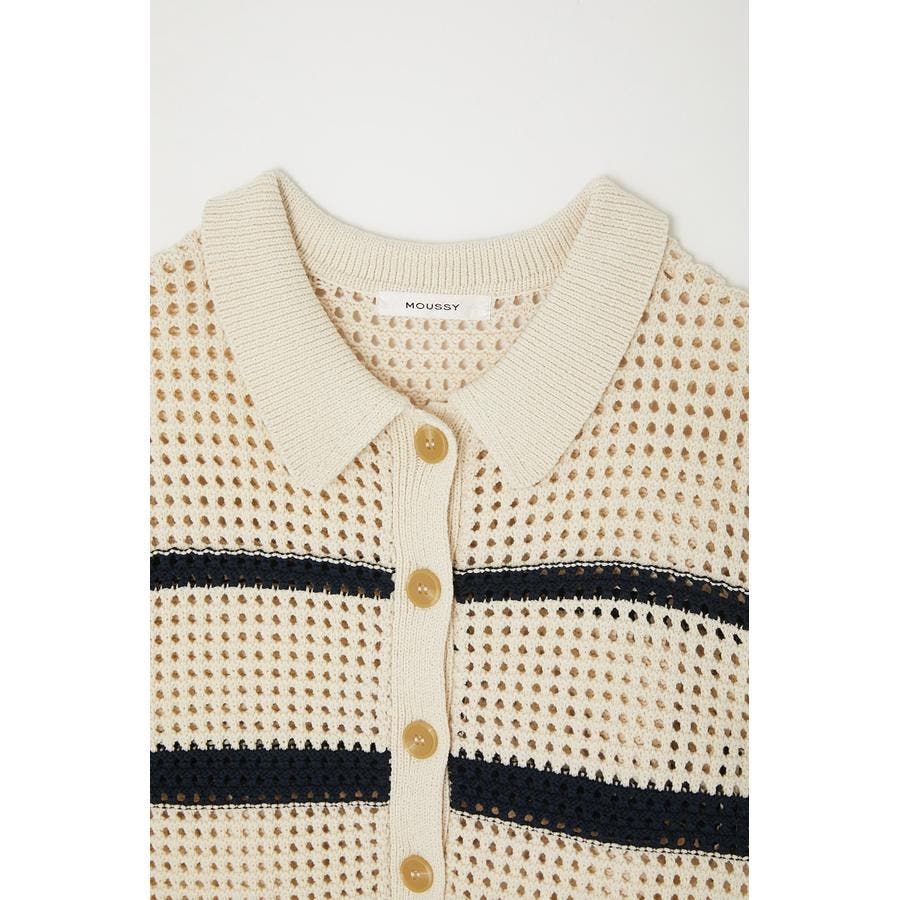 STRIPED CROCHET シャツ[品番：BJLW0022756]｜MOUSSY OUTLET（マウジー