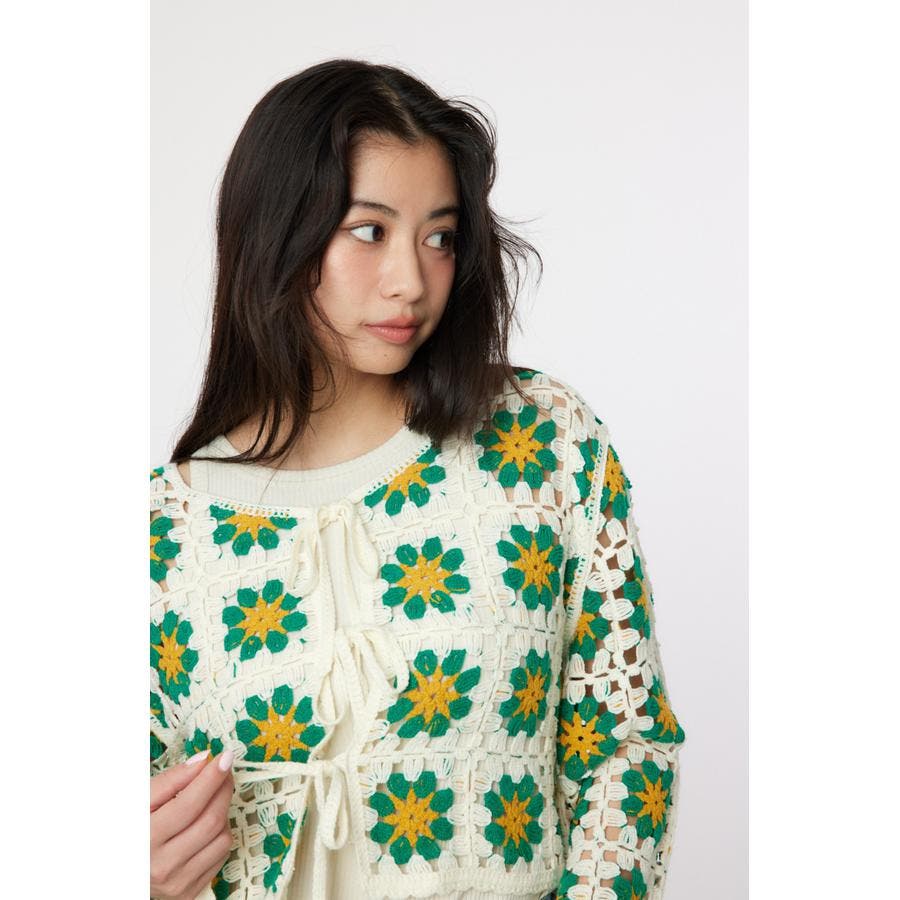 FLOWERクロシェニットボレロ[品番：BJLW0028369]｜RODEO CROWNS